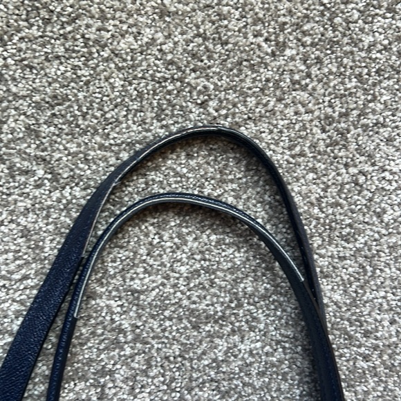 Coach Ava Crossgrain Leather Tote Navy GUC F57526 - Picture 10 of 10